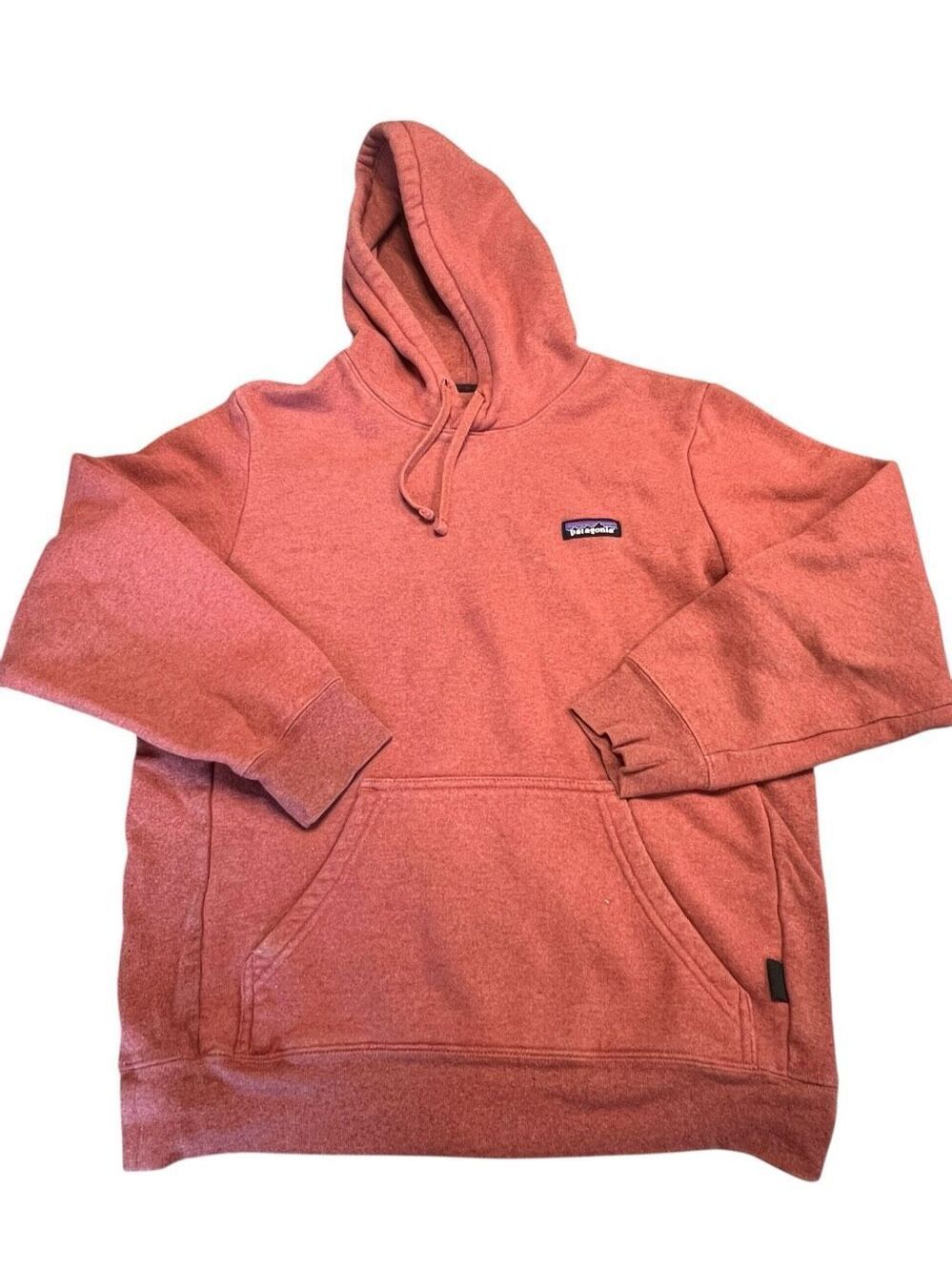 Patagonia Small P-6 uprisal red rust pullover hoodie kangaroo pocket